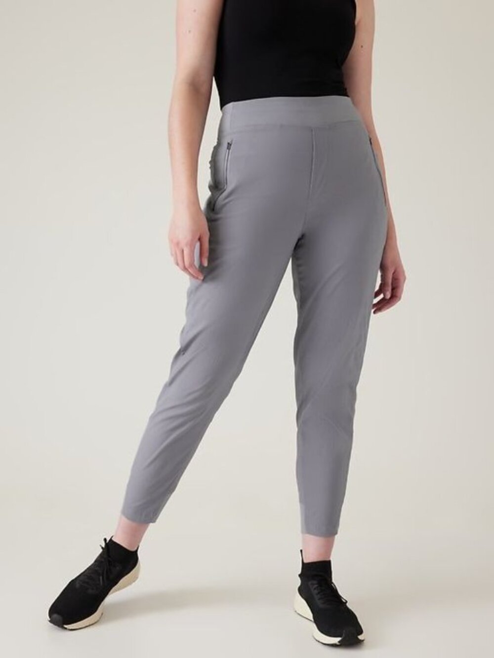 Athleta Women's Trekkie North Jogger Pants in Storm Cloud Blue/Grey Size 12